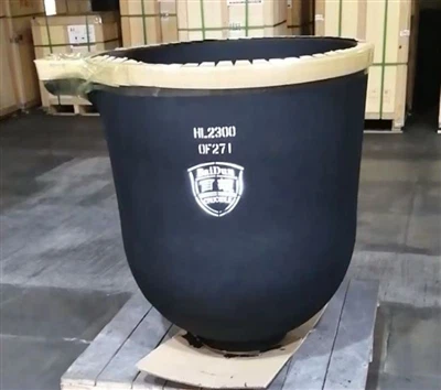 Karakteristiko Ti Crucible